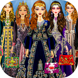 open lace back dress Smiffys Arabian Princess Costume, Purple, XS