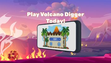 Volcano Digger Game Screenshot