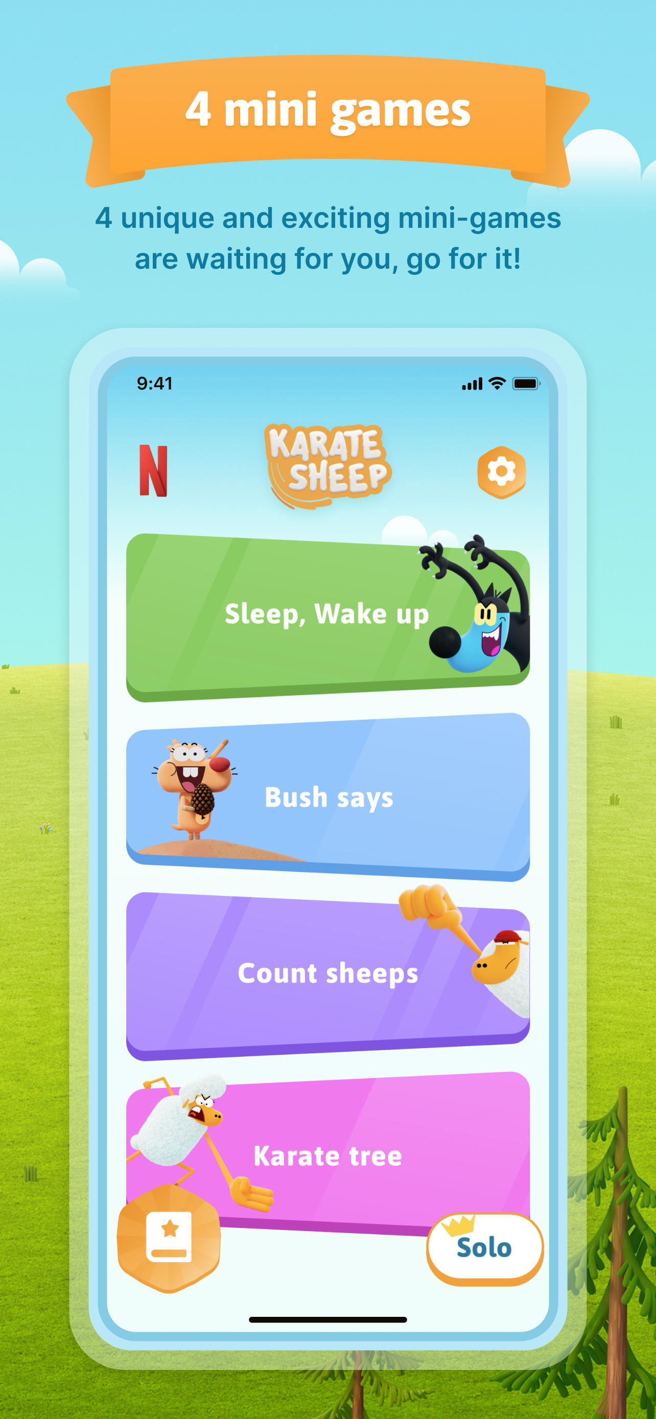 Karate Sheep Game Screenshot