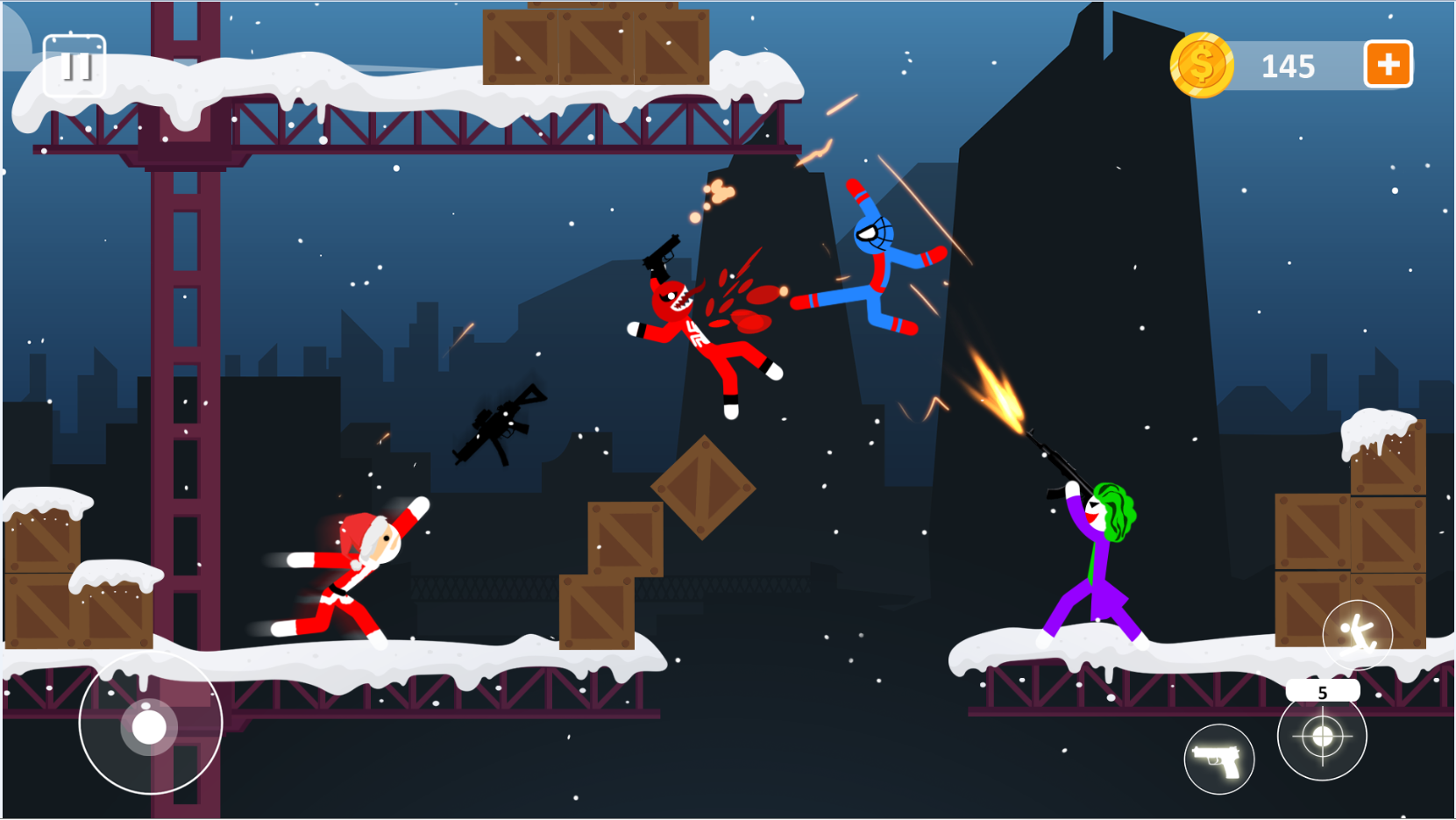 Screenshot 1 of Spider Stick Fight - Game Pertarungan Stickman 1.0.2