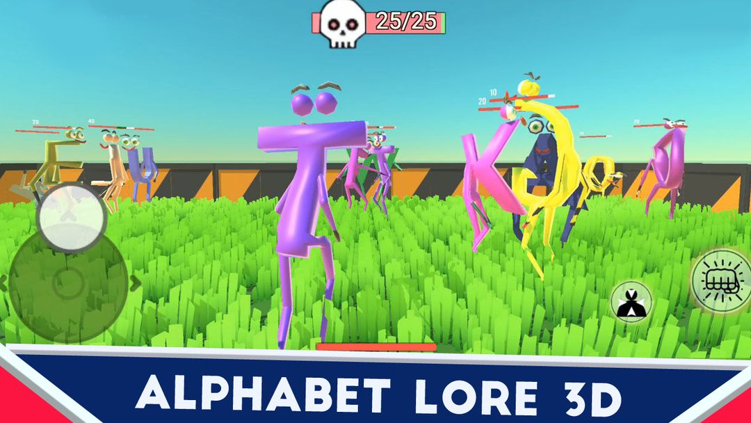 Alphabet Lore :Ultimate Battle 게임 스크린 샷
