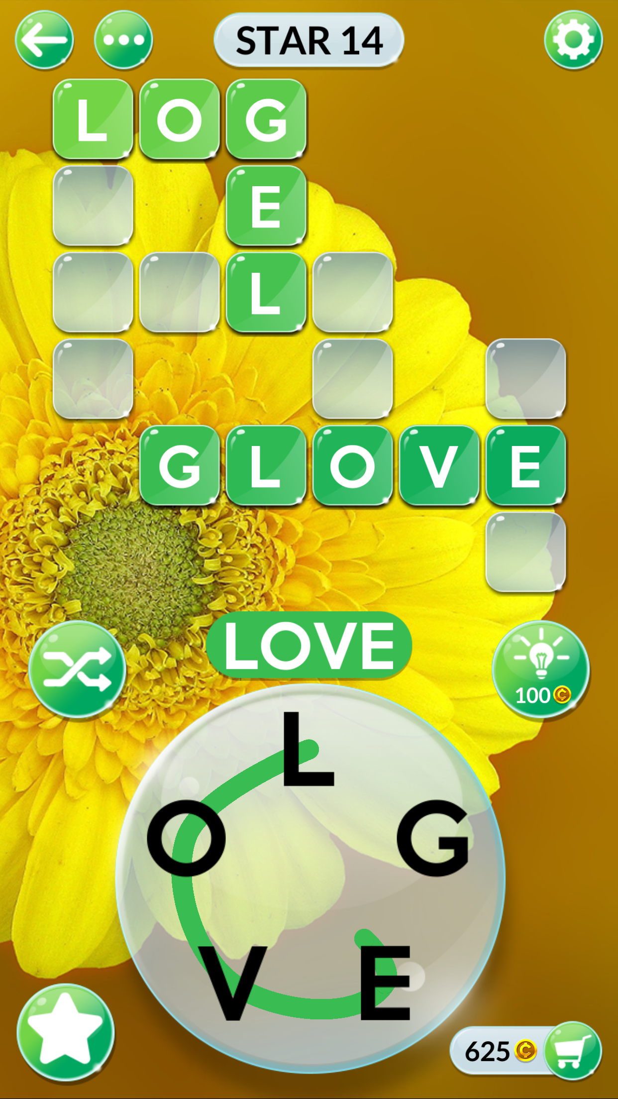 Wordscapes In Bloom Game Screenshot