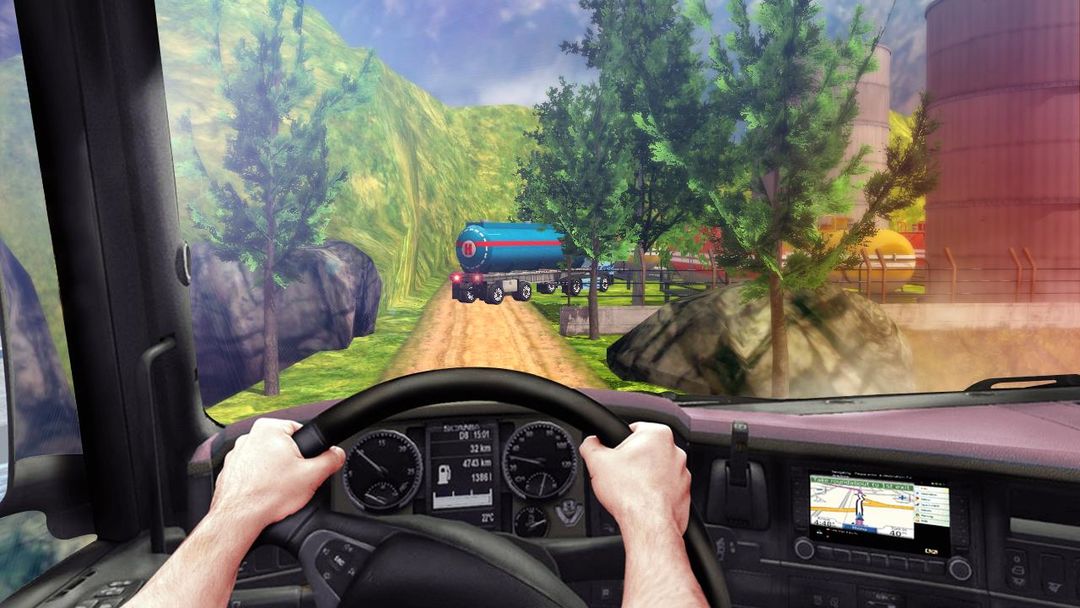 Uphill Oil Truck Simulator - Transporter 2018遊戲截圖