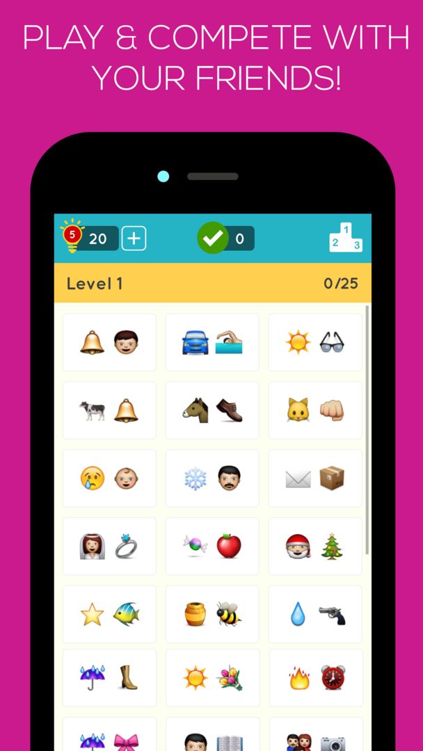 Screenshot of Emoji Quiz