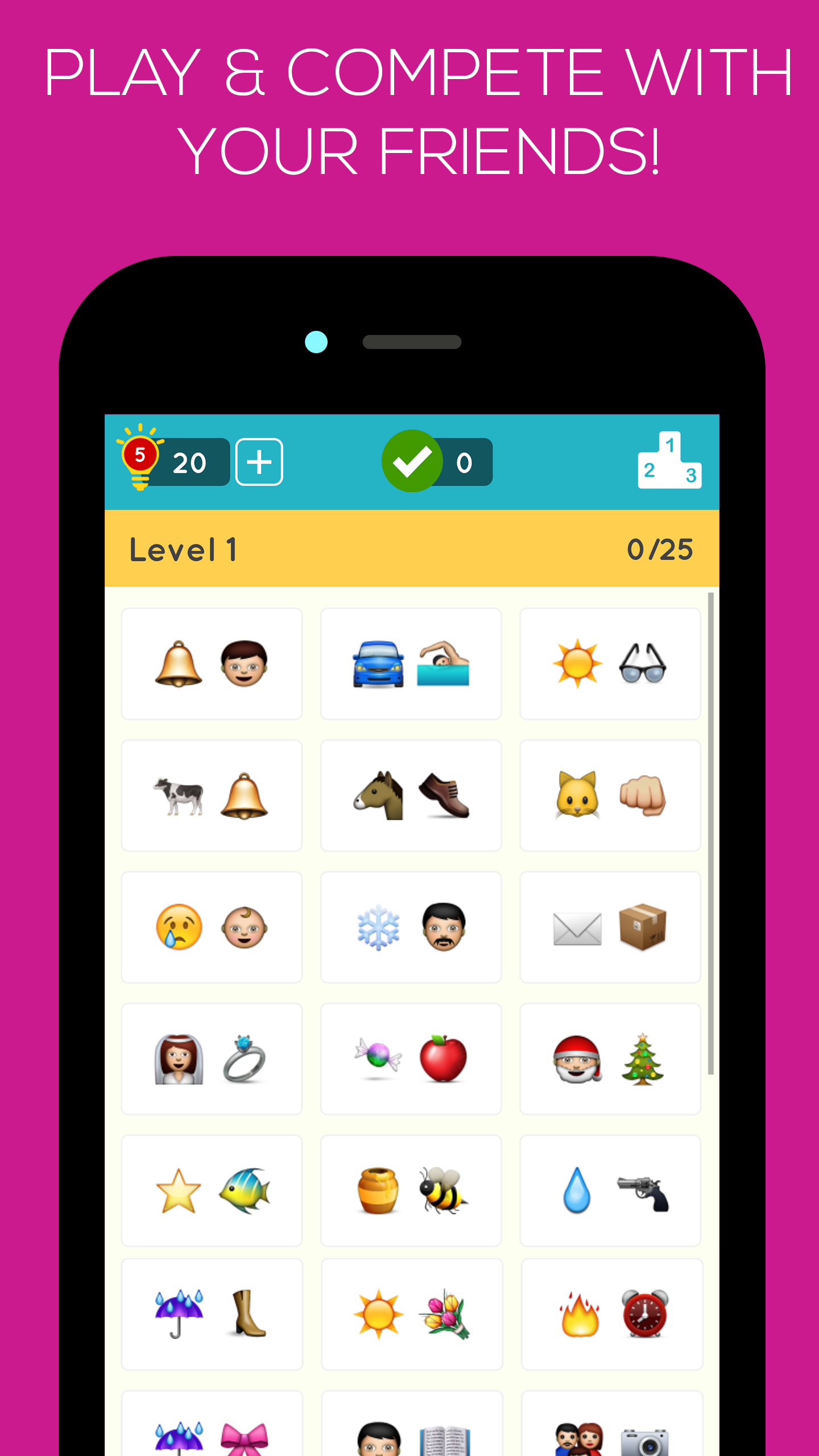 Cuplikan Layar Game Emoji Quiz