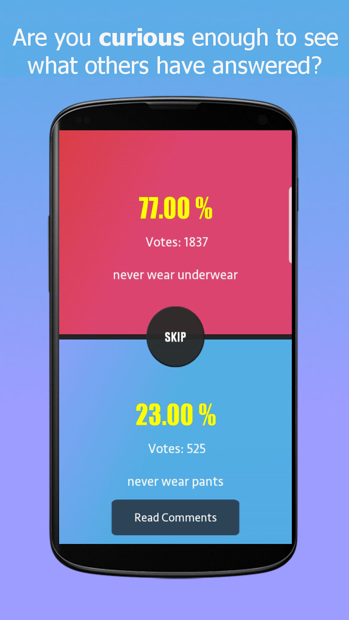 Would You Rather? For Adults screenshot game