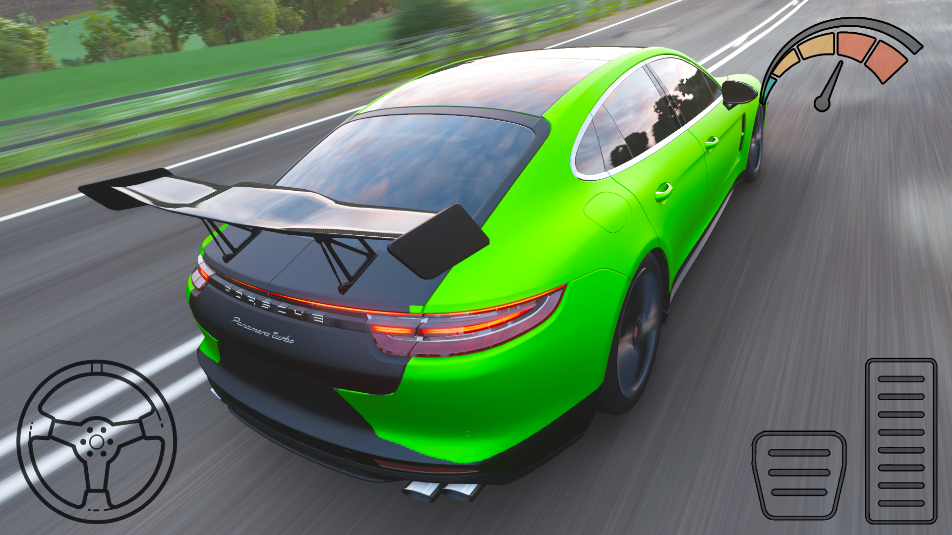 Sim Porsche Panamera Turbo S 게임 스크린 샷