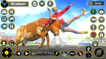 Scary Wild Cow Rampage Game Game Screenshot