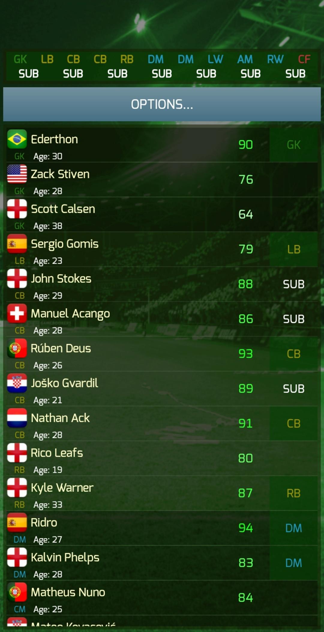 True Football 3 Game Screenshot
