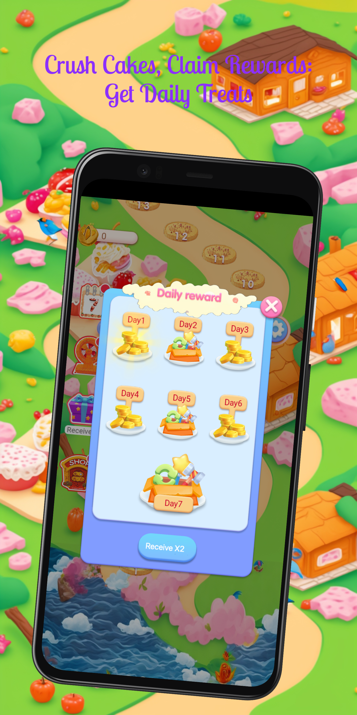 cake crush saga 게임 스크린샷
