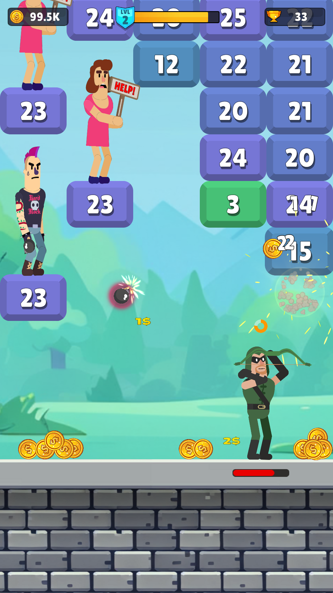 Superhero Blast Game Screenshot
