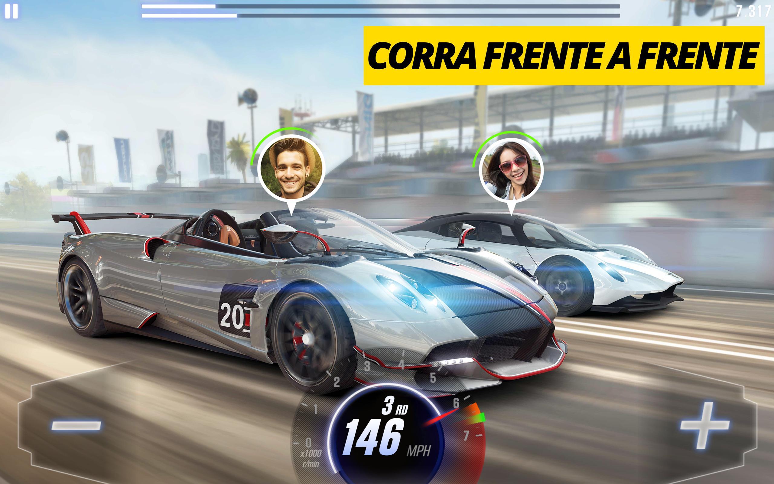 CSR Racing é um jogo de corrida para Android focado em rachas