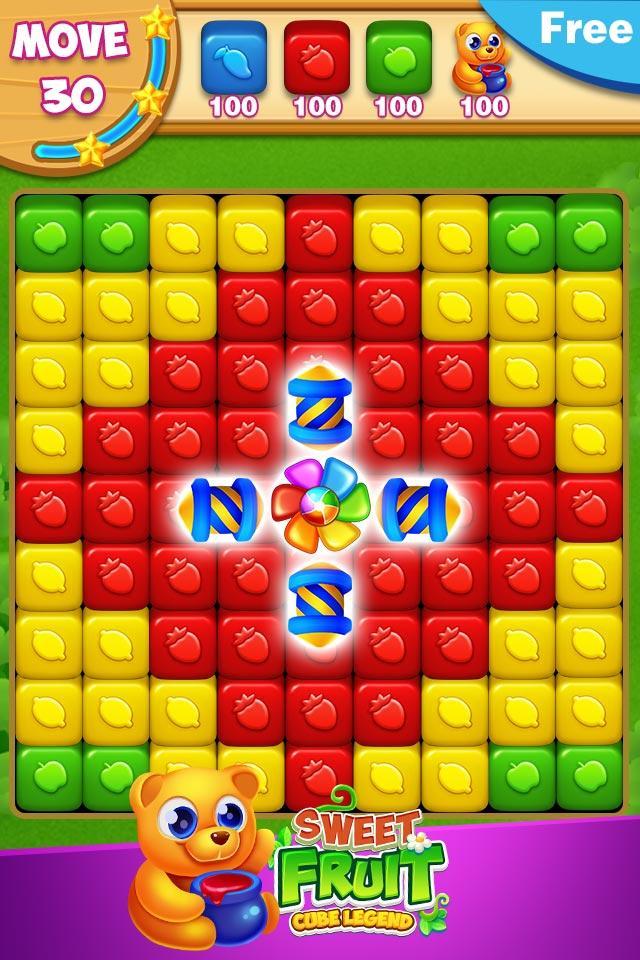 Sweet Fruit Cube Game Screenshot