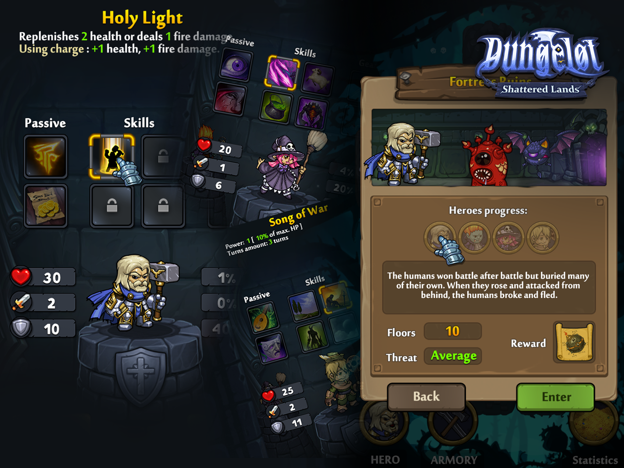 Dungelot Shattered Lands Game Screenshot