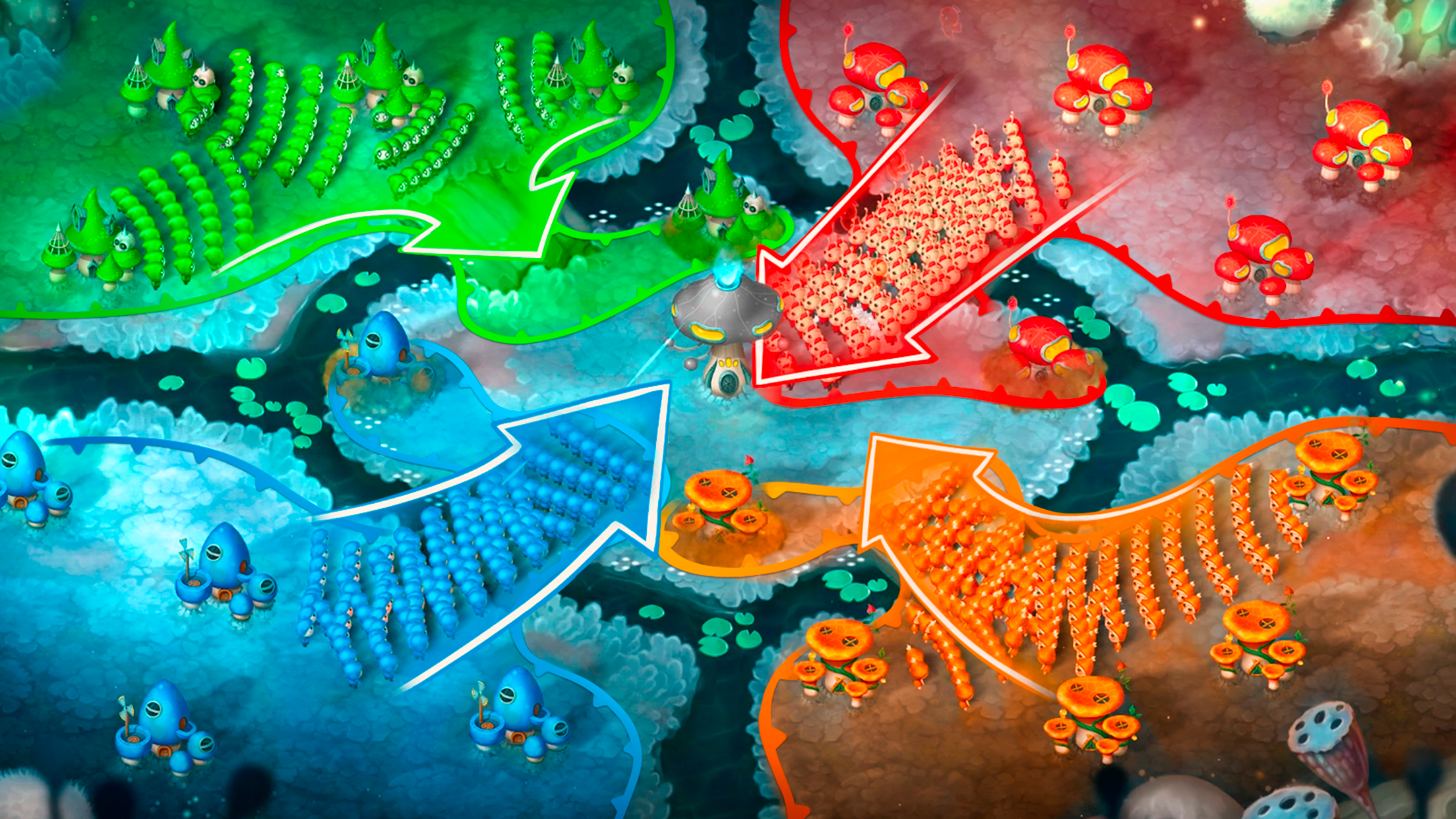 Mushroom Wars 2: RTS Strategy Game Screenshot