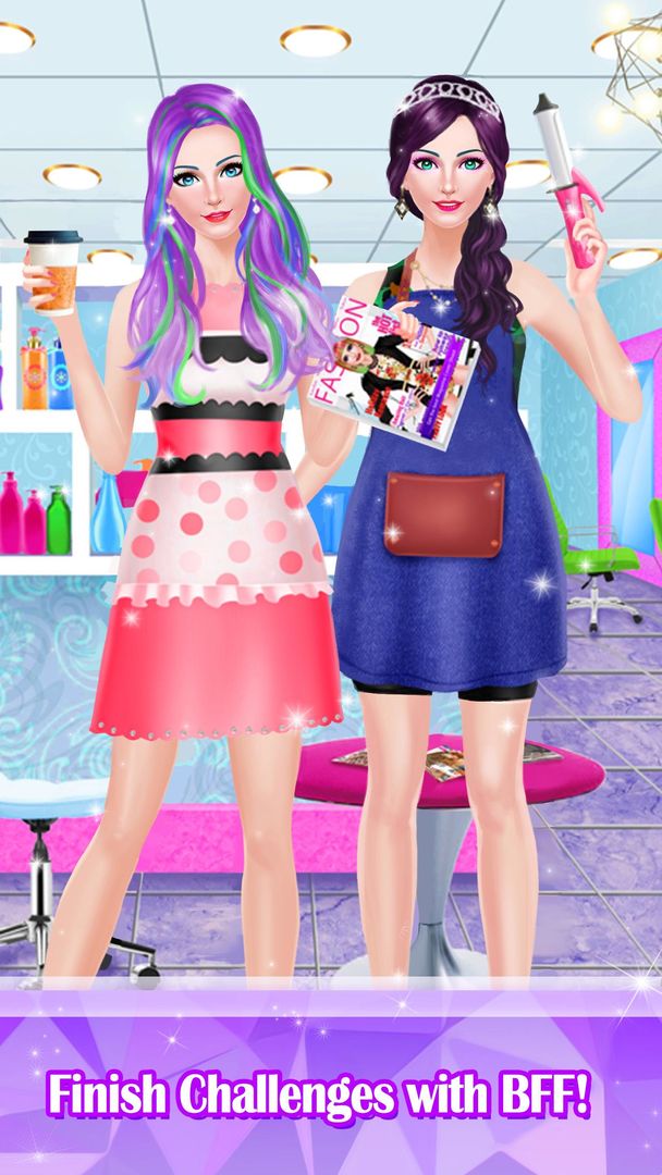 Hair Styles Fashion Girl Salon screenshot game