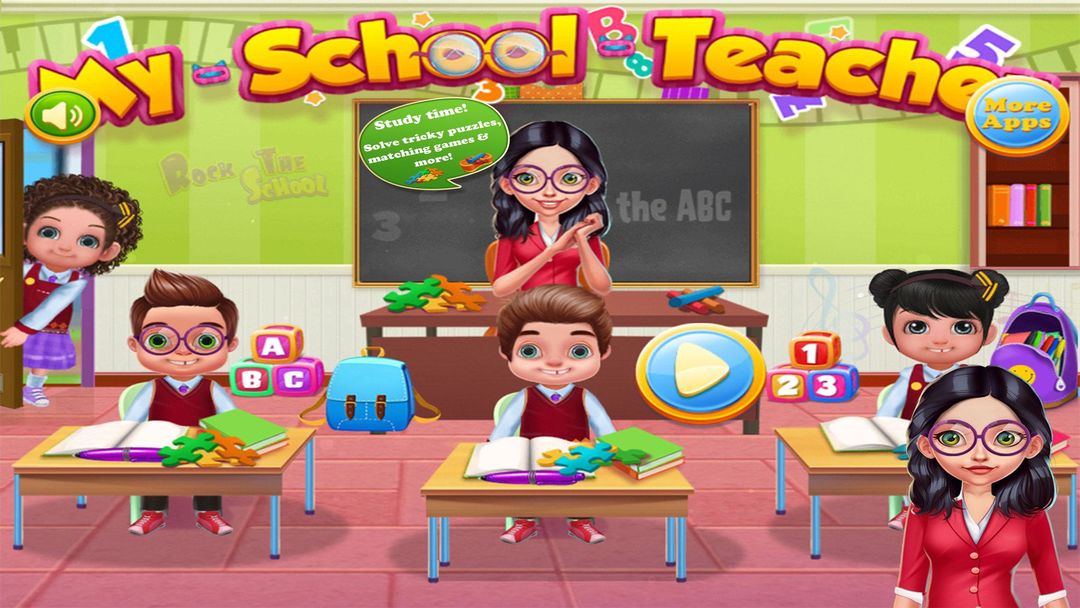 Screenshot of My School Teacher - Classroom is Fun * Kids Game