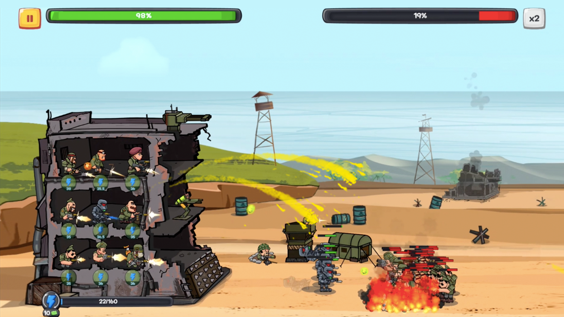 Idle tower defense games: WW2 ภาพหน้าจอเกม