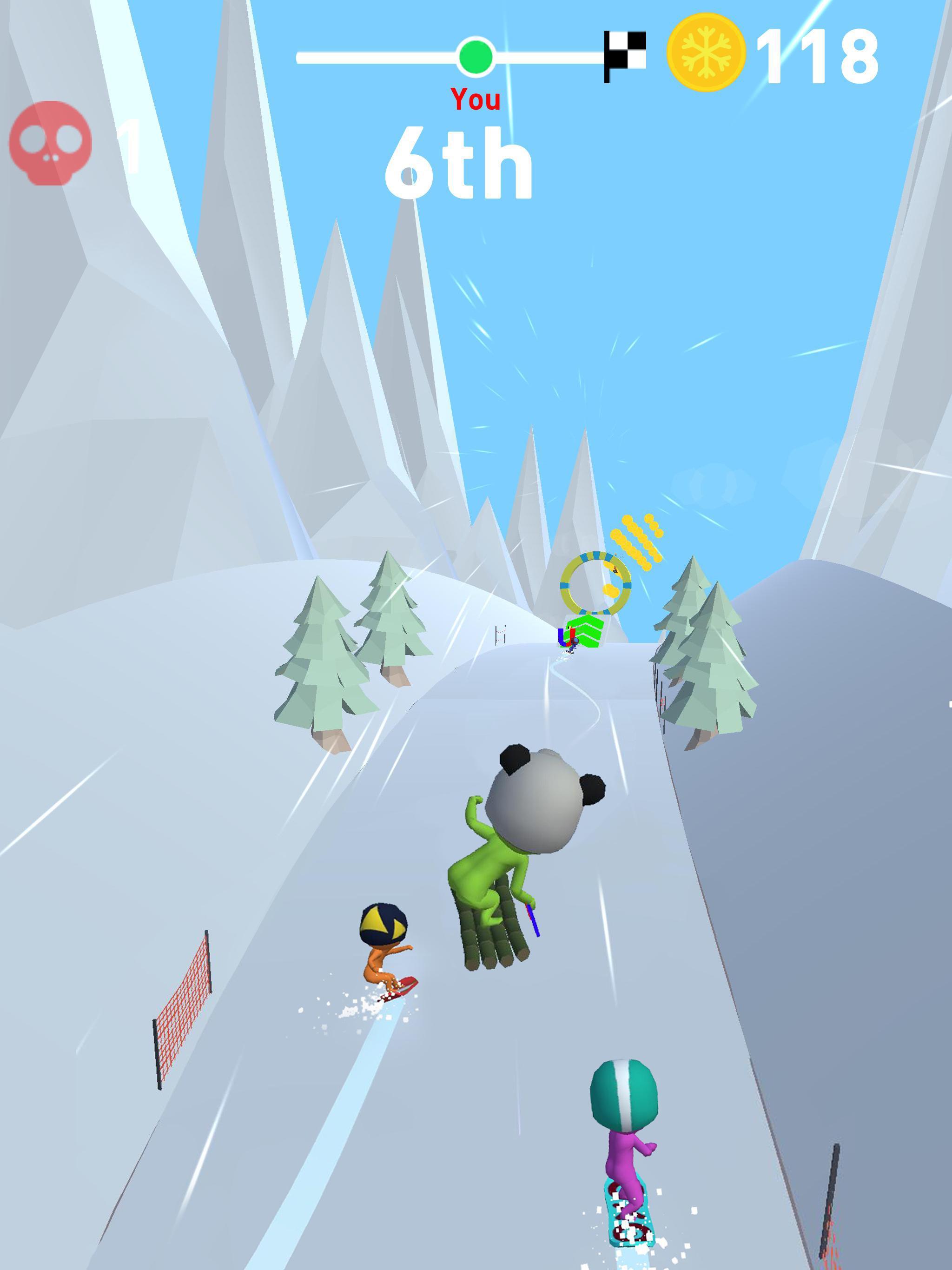 Snowboard Race 3D screenshot game