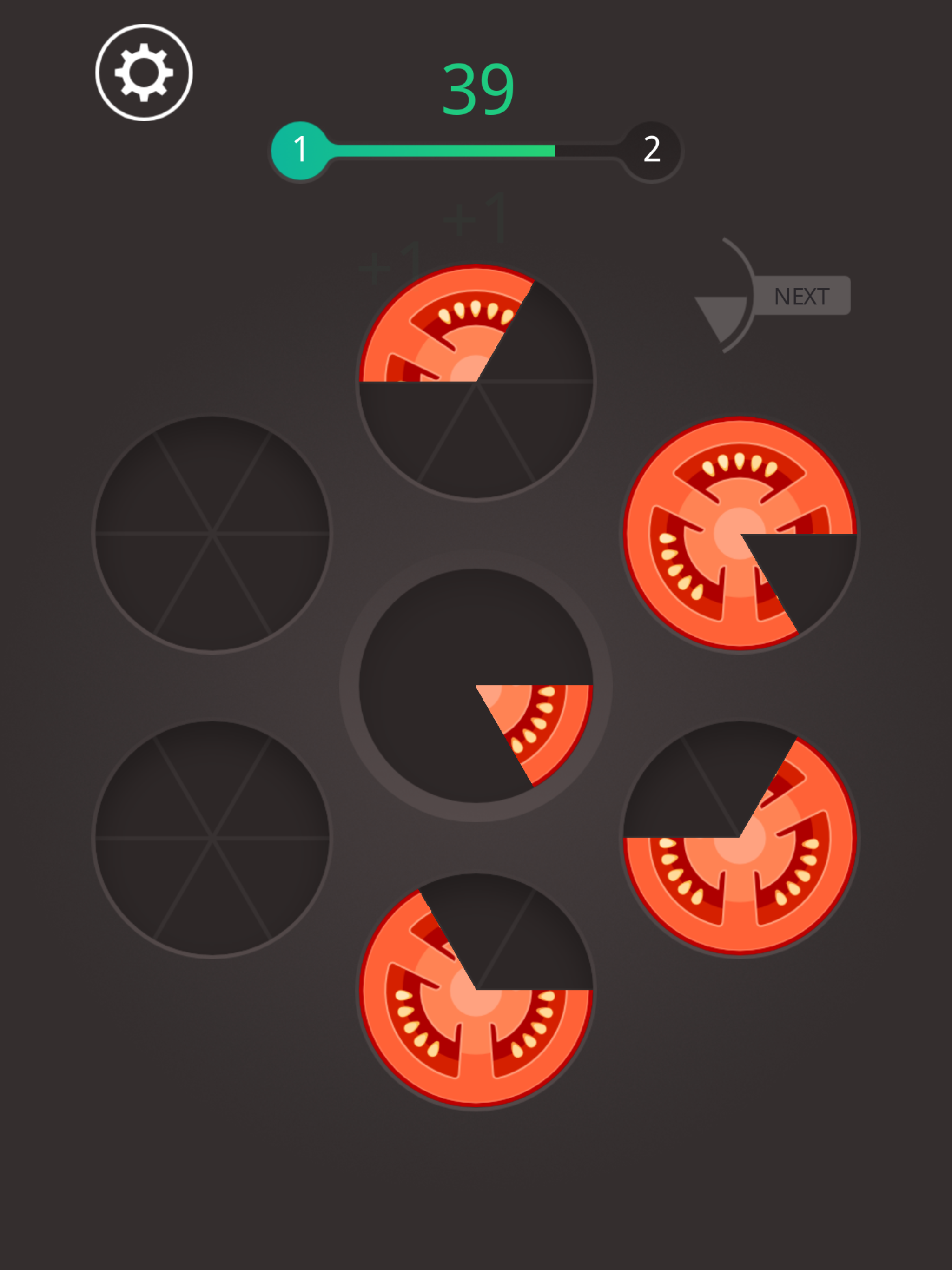 Cuplikan Layar Game Lucky Pie - Plate food with tasty slices