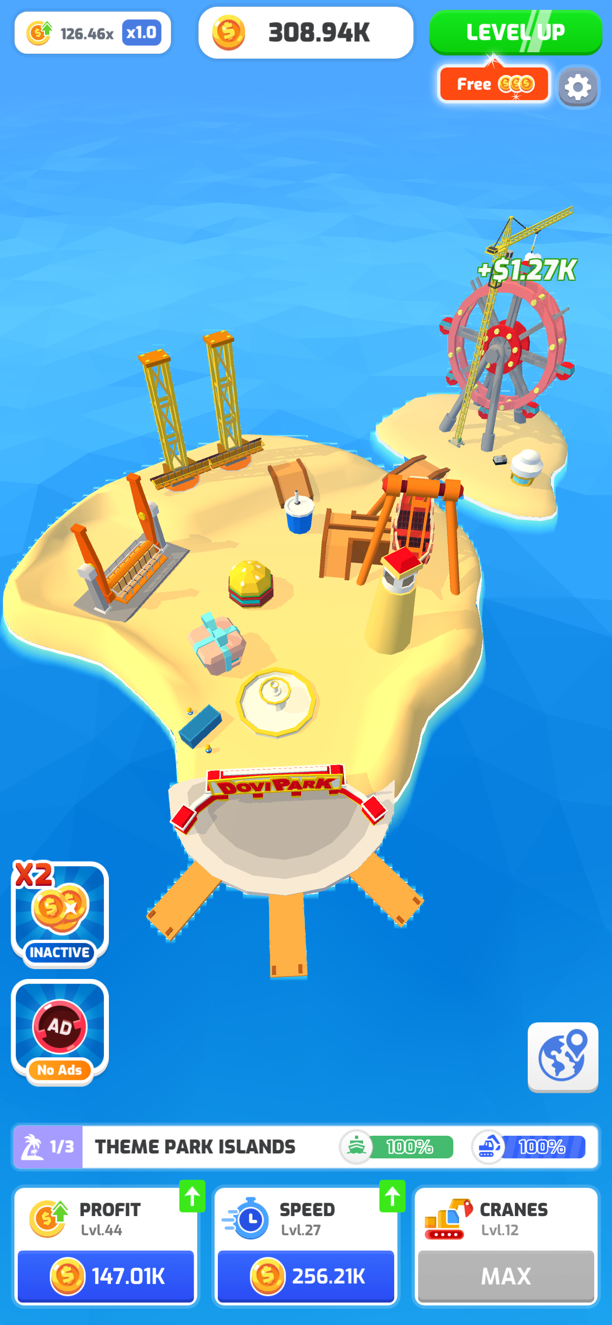 Idle Island Inc Game Screenshot