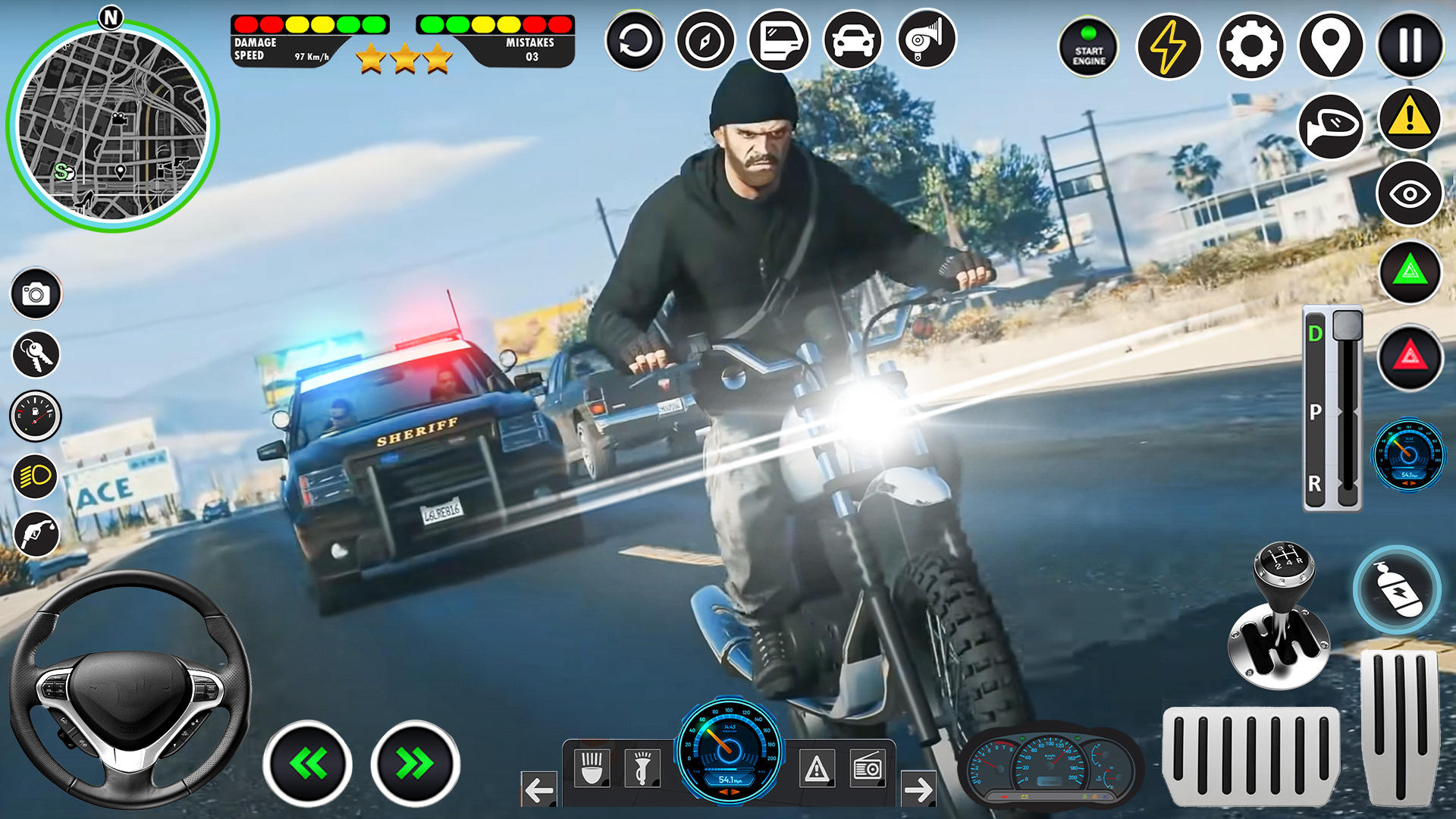 Скриншот игры Police Car Chase: Car Games 3D