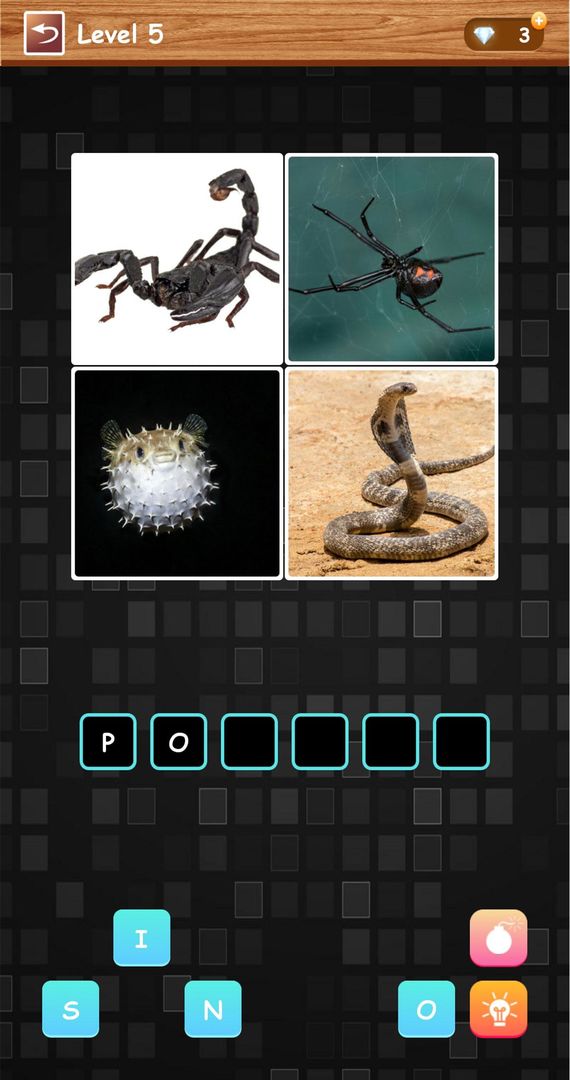 Screenshot of 4 Pics 1 Word - Funny Puzzle Game