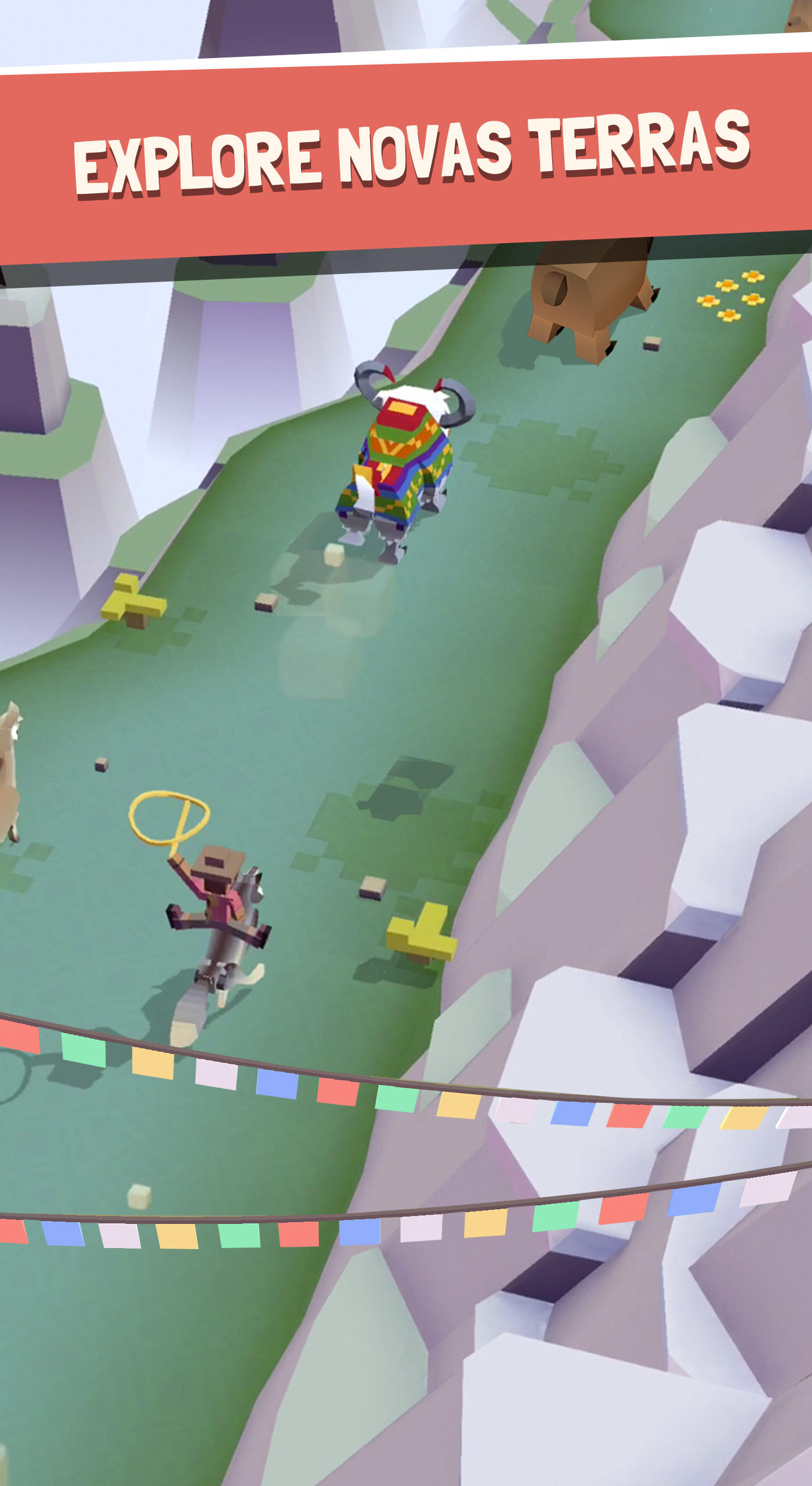 Captura de Tela do Jogo Estampida do Rodeio: Zoológico