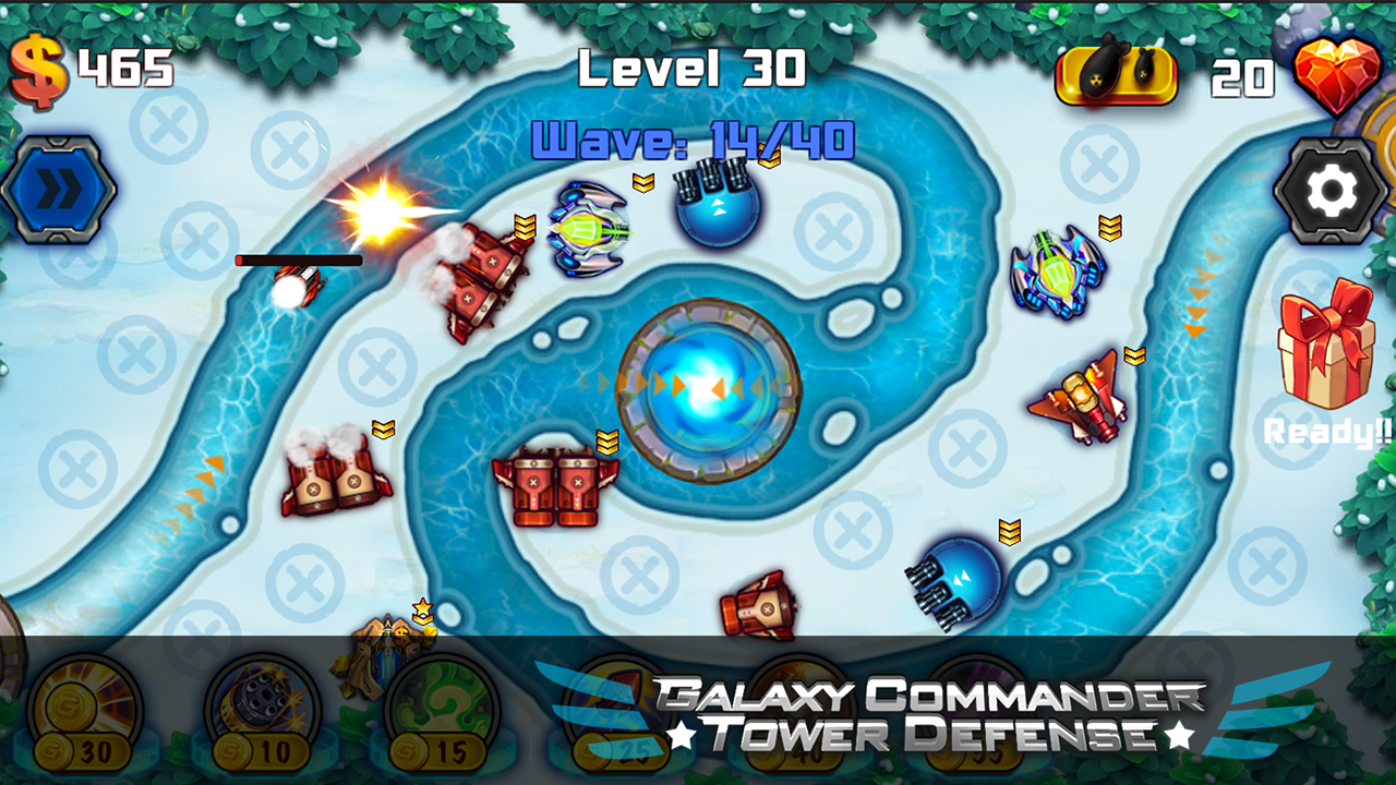 Galaxy Commander Tower defense ภาพหน้าจอเกม