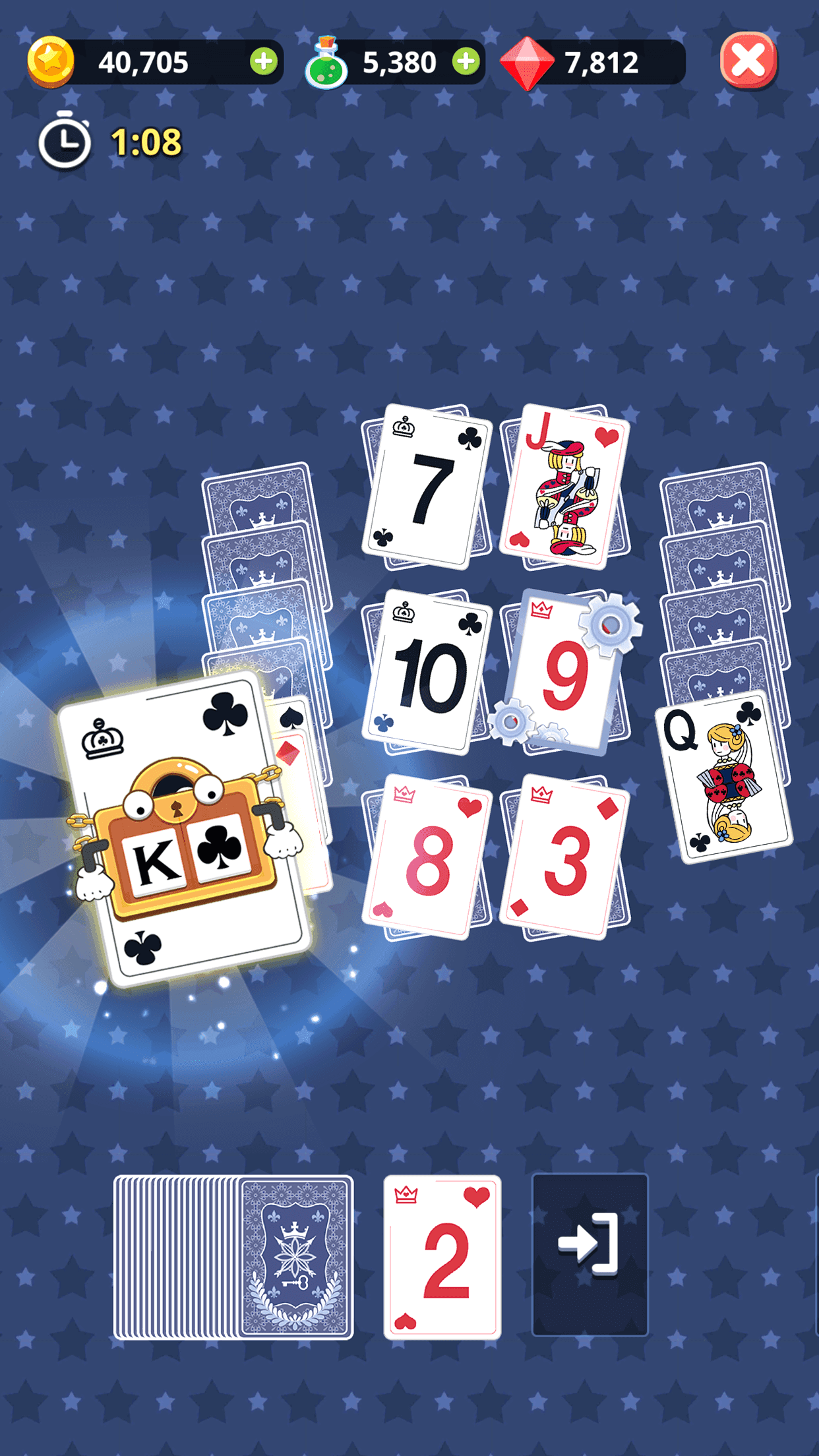 Theme Solitaire: Tripeaks Game 遊戲截圖