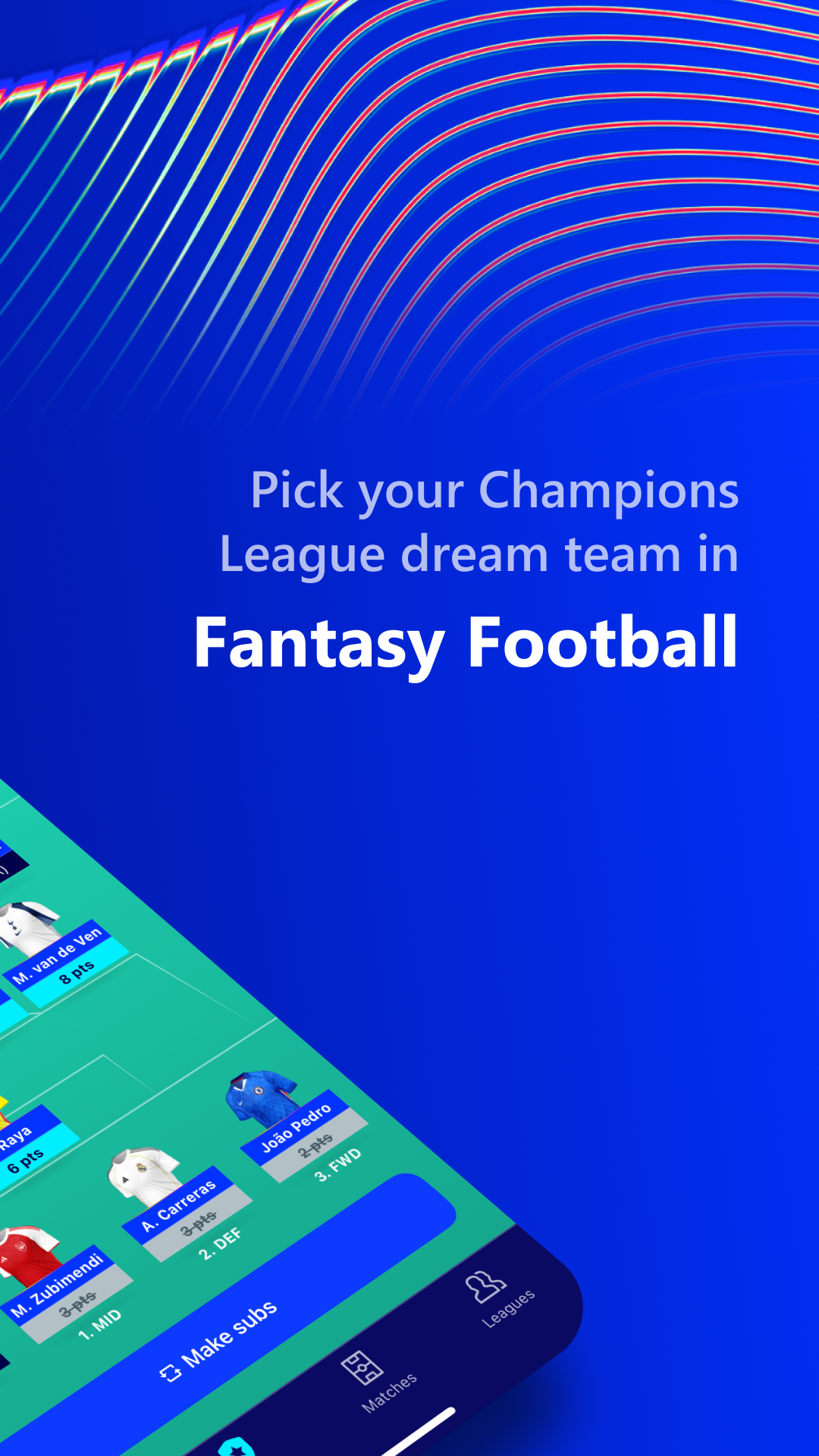 UEFA Champions League Fantasy 遊戲截圖
