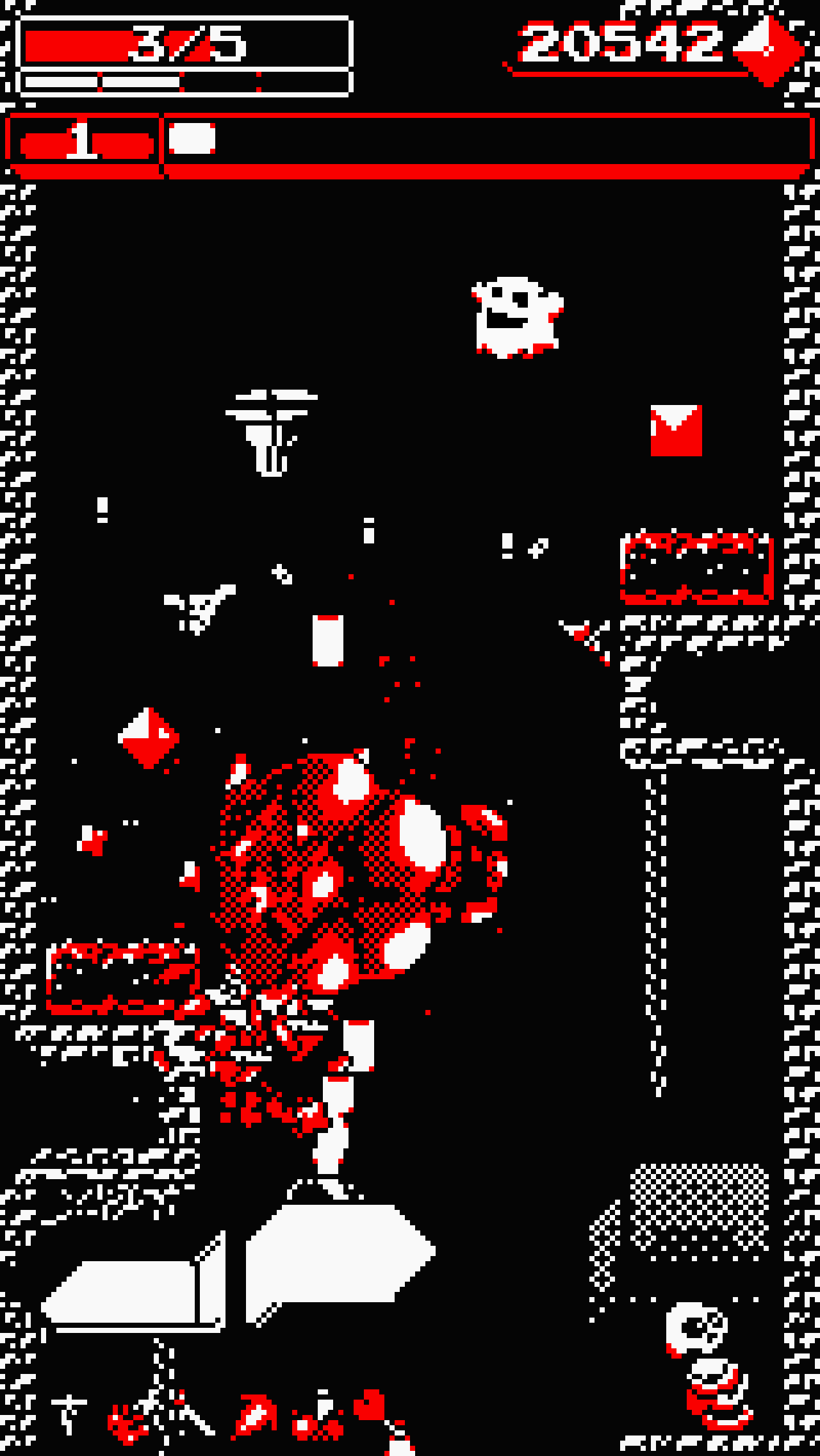 Downwell Game Screenshot