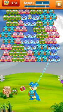Wacky Birds Bubble Shooter Game Screenshot