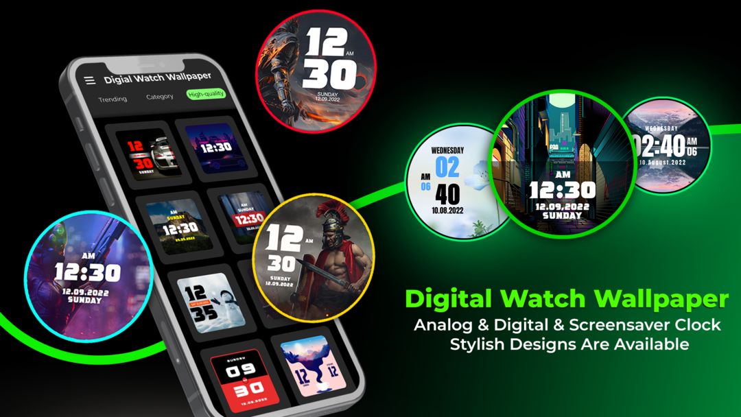 Screenshot of Digital Watch Wallpapers