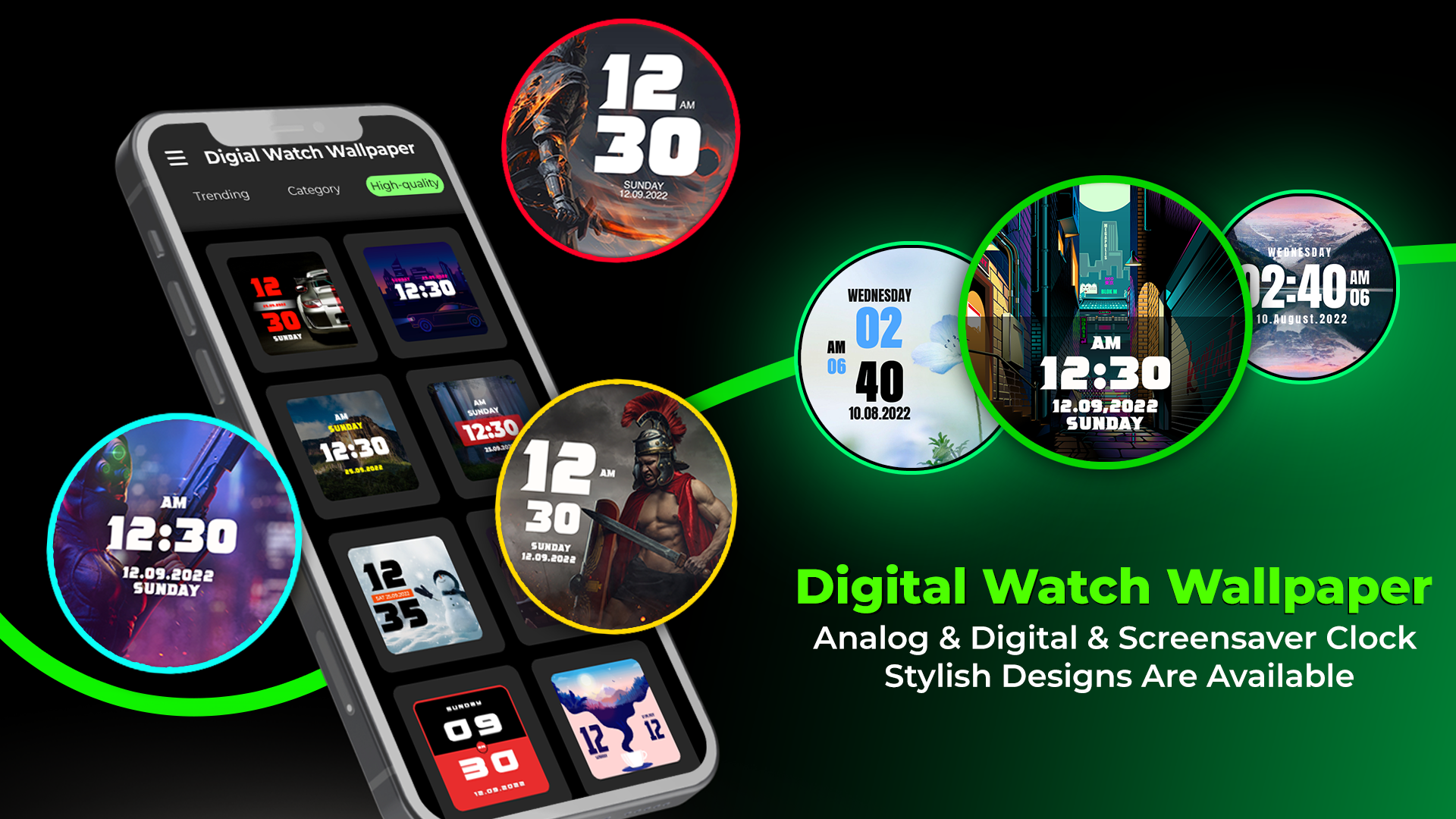 Скриншот игры Digital Watch Wallpapers