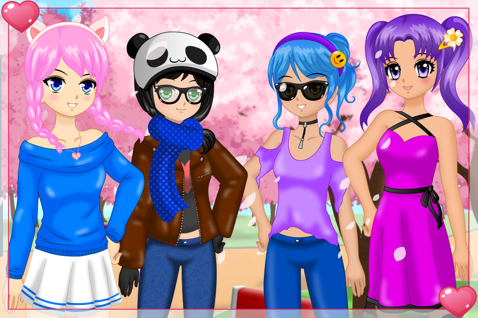 Screenshot 1 of ហ្គេម Anime Date Dress Up Girls 1.3