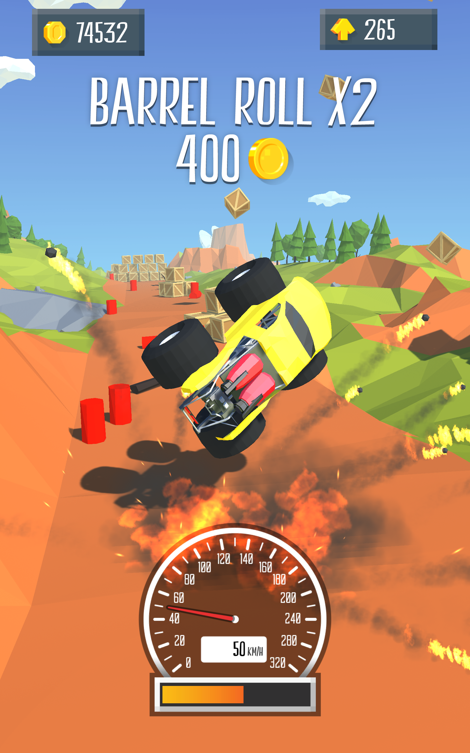Destruction Car Jumping 게임 스크린 샷