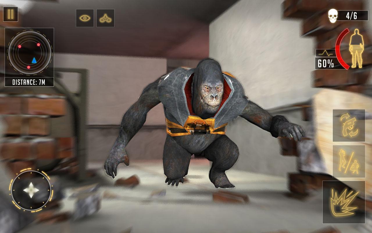 Ape Planet Prison : Free Survival Action Mission Game Screenshot