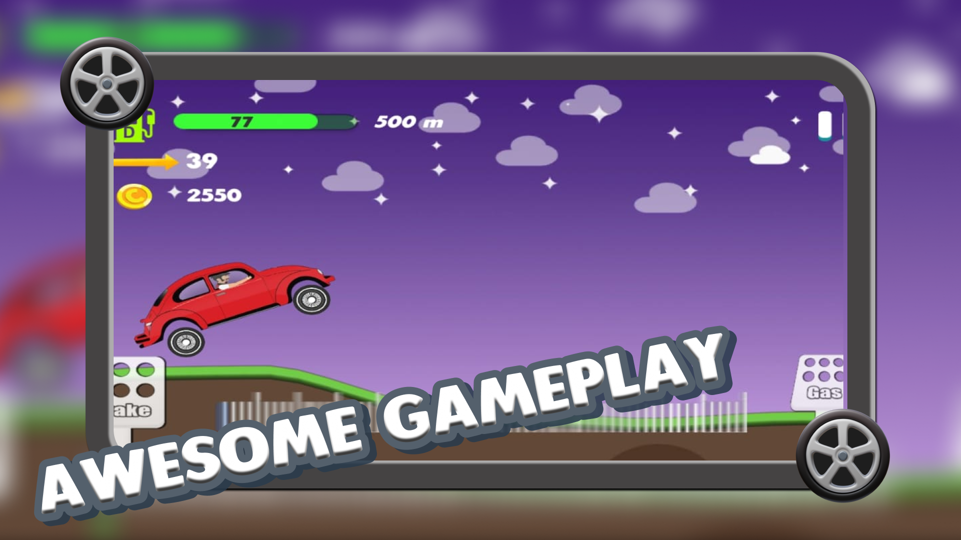 Uphill climb racing game 2 Game Screenshot