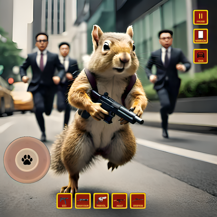 SQUIRREL WITH A GUN Pro ゲームのスクリーンショット