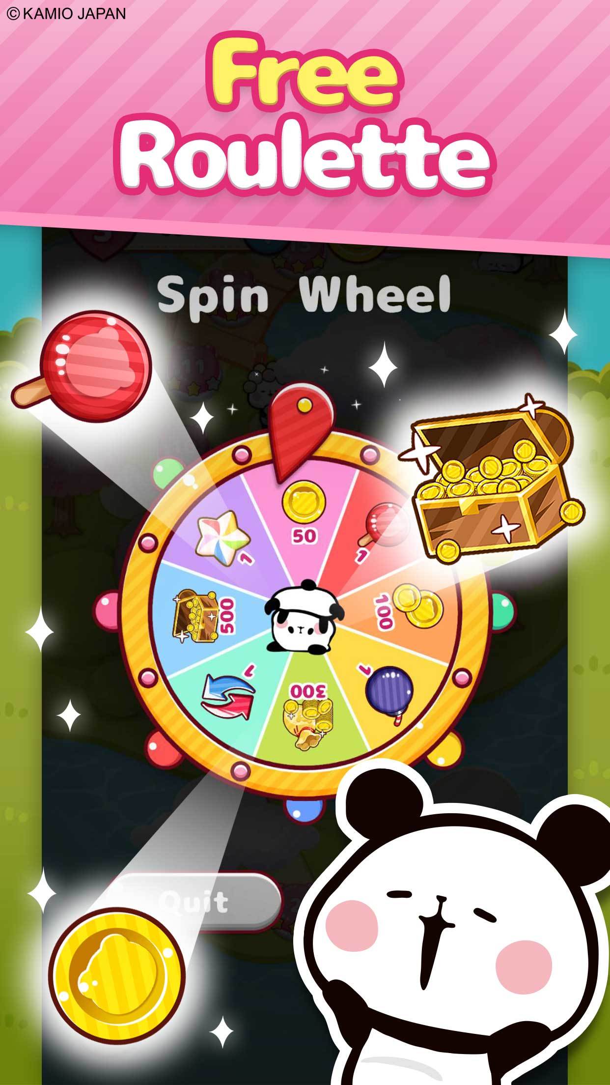 Puzzle Tours MOCHI MOCHI PANDA Game Screenshot