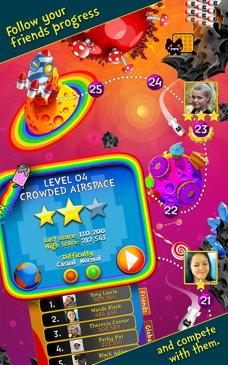 Скриншот игры Nyan Cat: The Space Journey
