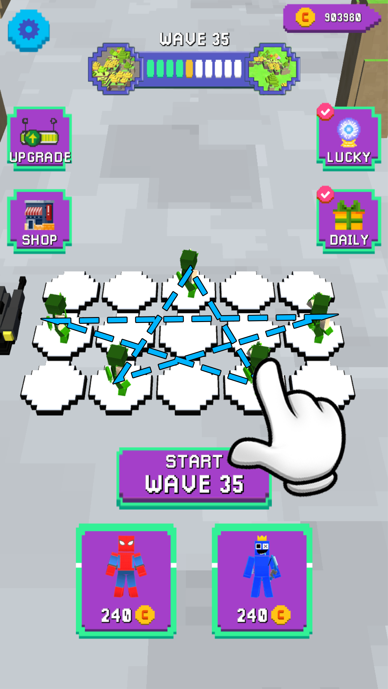 Superhero Craft: Merge Battle Game Screenshot
