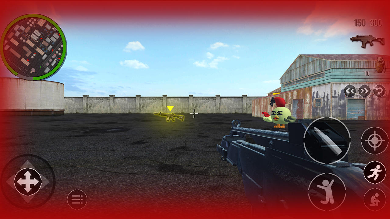 Chicken fps shoot Gun 3D Game Screenshot