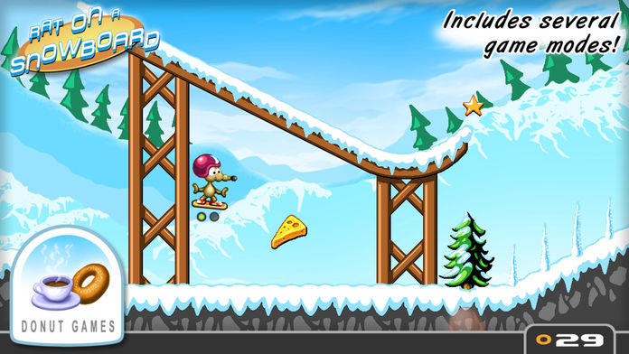 Rat On A Snowboard Game Screenshot