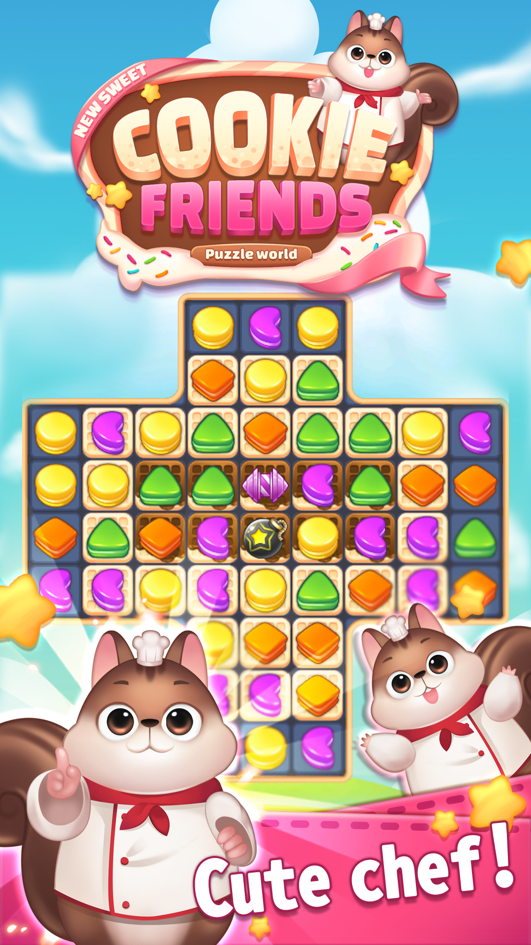New Sweet Cookie Friends2020: Puzzle Worldのキャプチャ