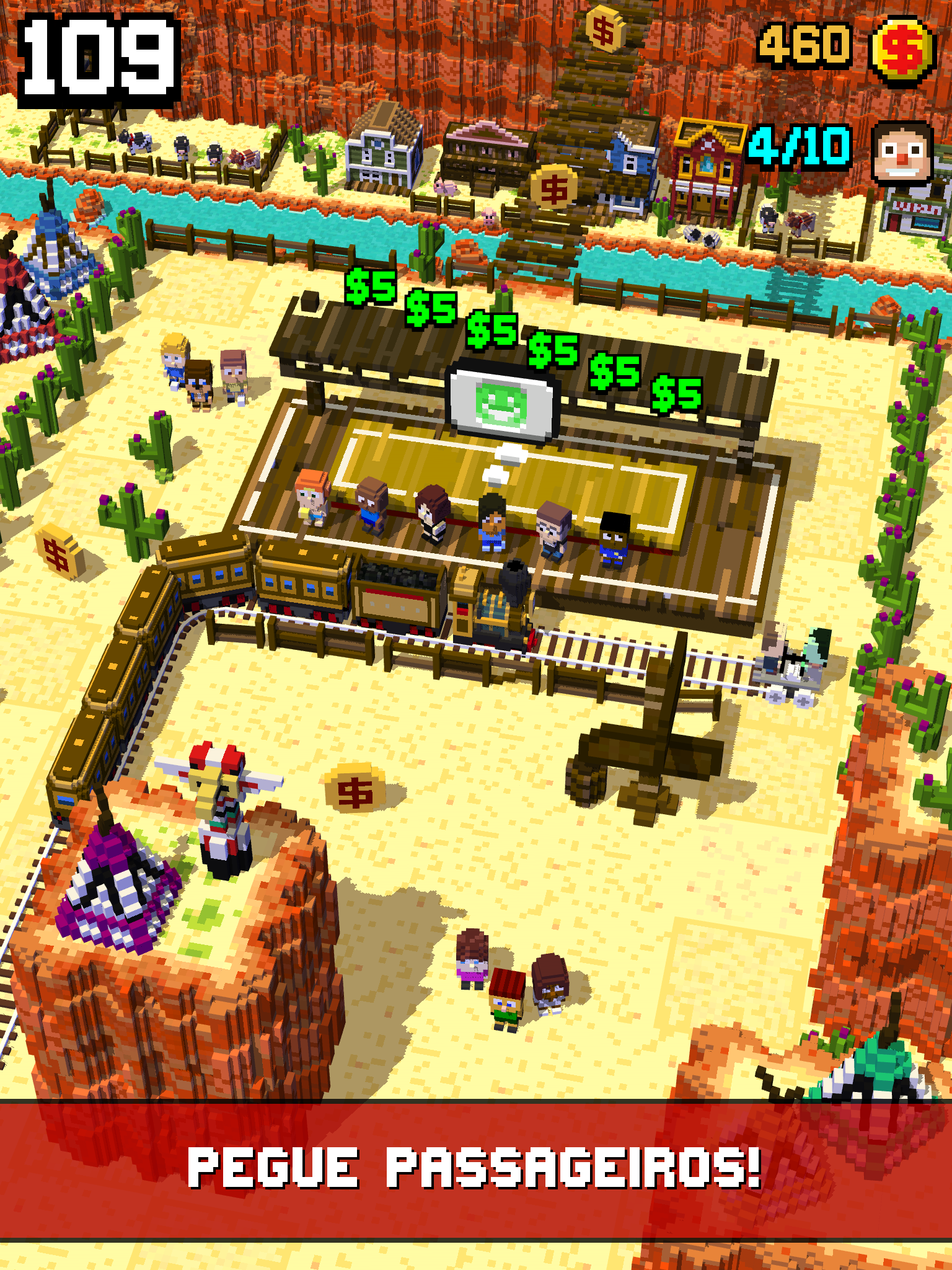 Captura de Tela do Jogo Tracky Train