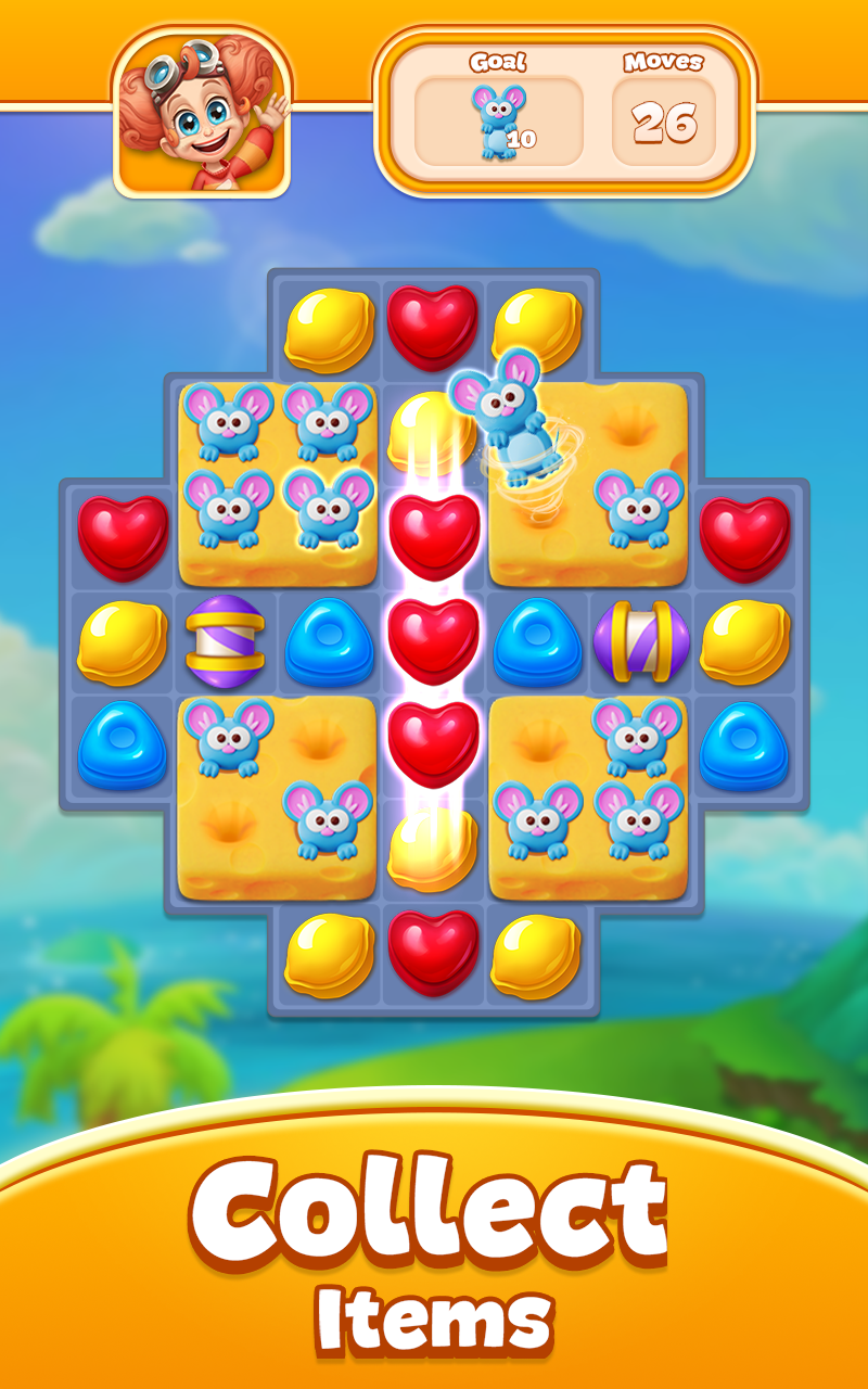 Candy Pop Story : Match 3 ภาพหน้าจอเกม
