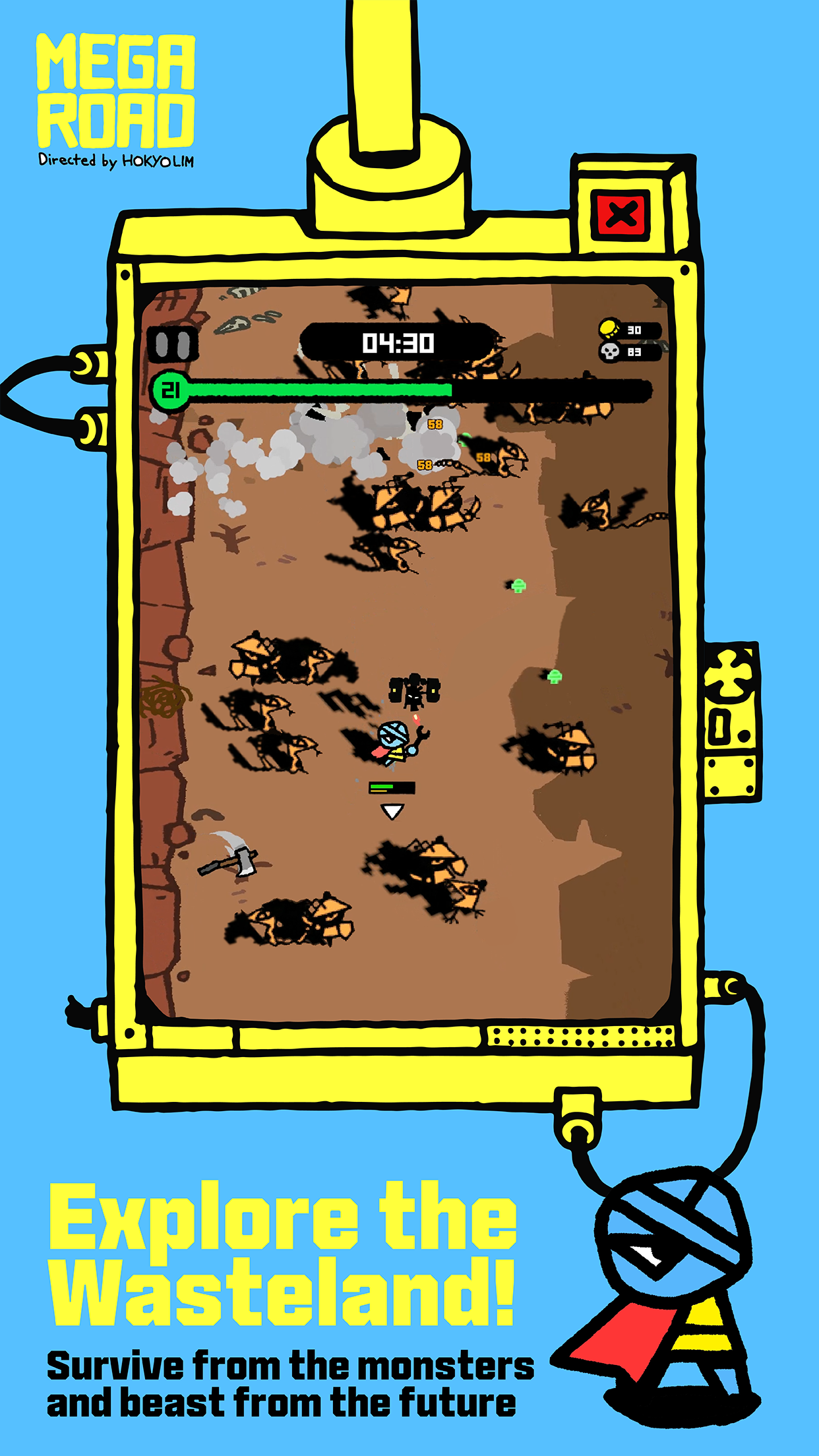 Screenshot of Mega Road : Roguelike ARPG