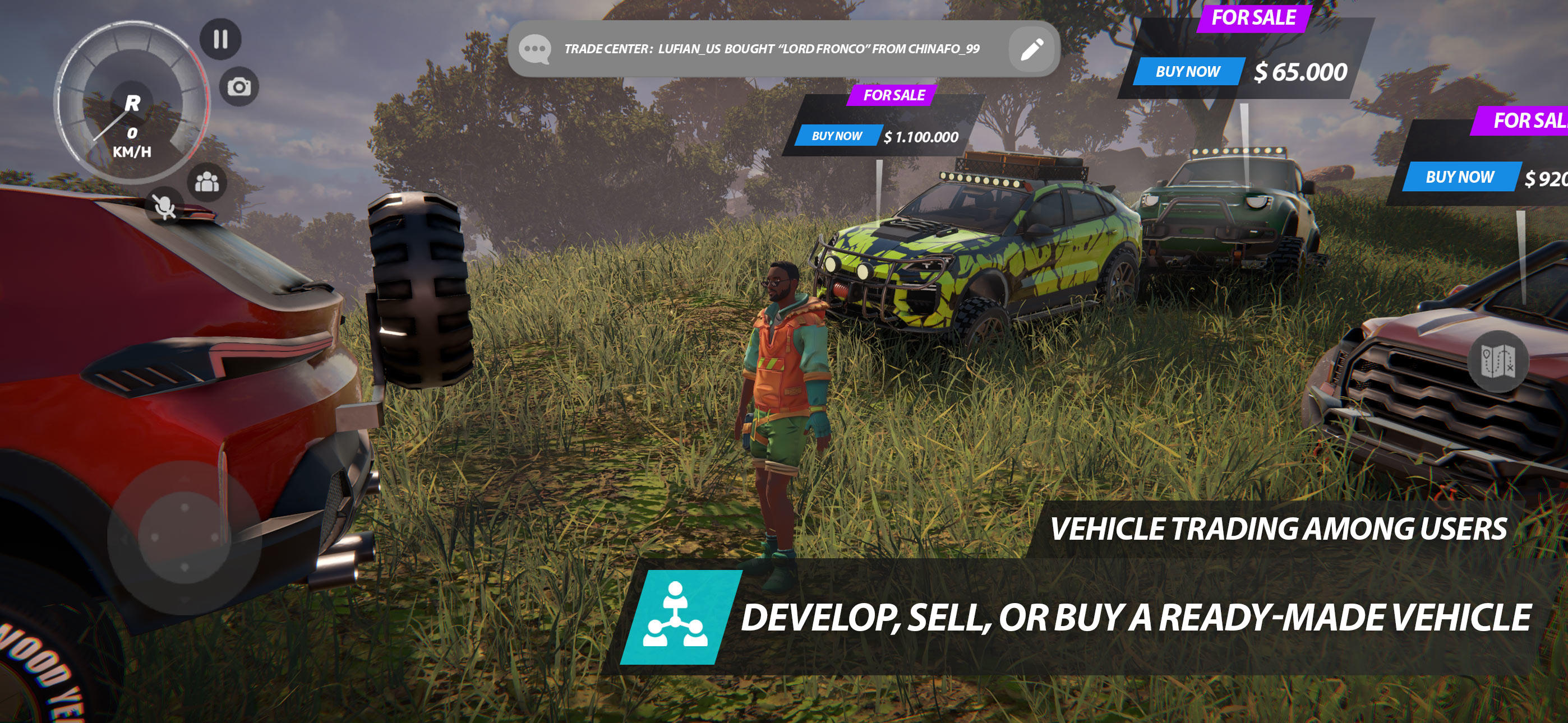 Скриншот игры Offroad League Online